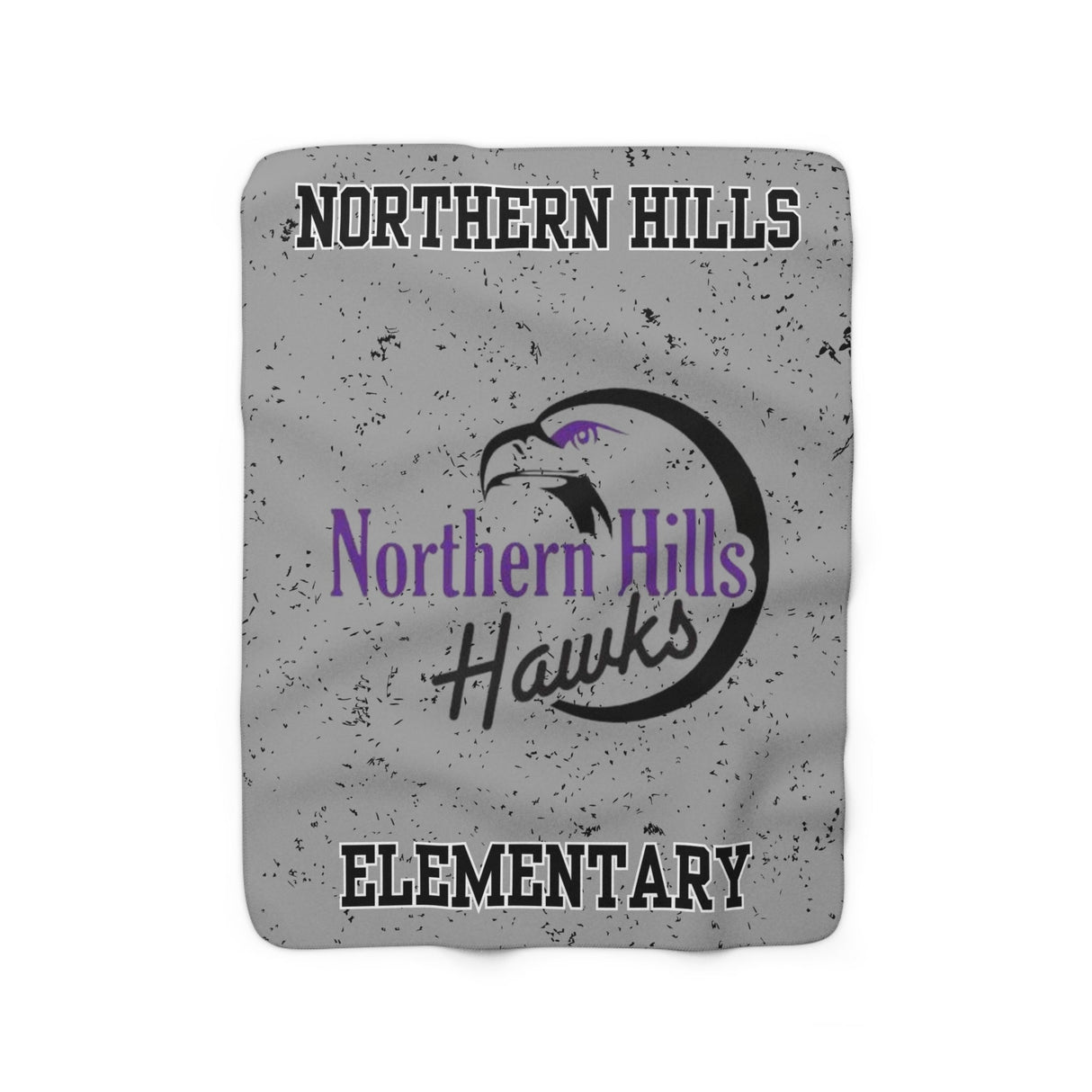NORTHERN HILLS Sherpa Fleece Blanket Printify