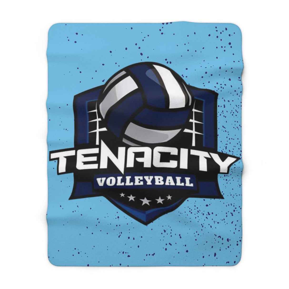 TENACITY Shield Sherpa Fleece Blanket Printify