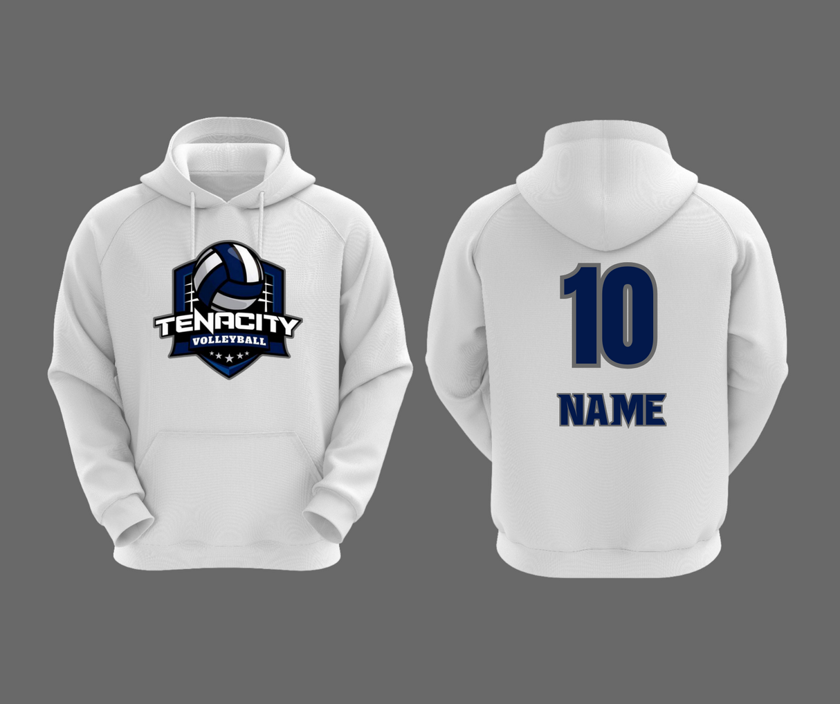 TENACITY Shield logo Dye Sublimated Hoodie Gameday Supply llc