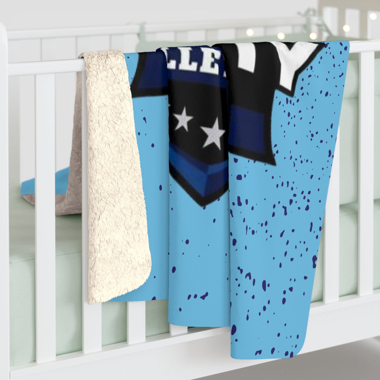 TENACITY Shield Sherpa Fleece Blanket Printify