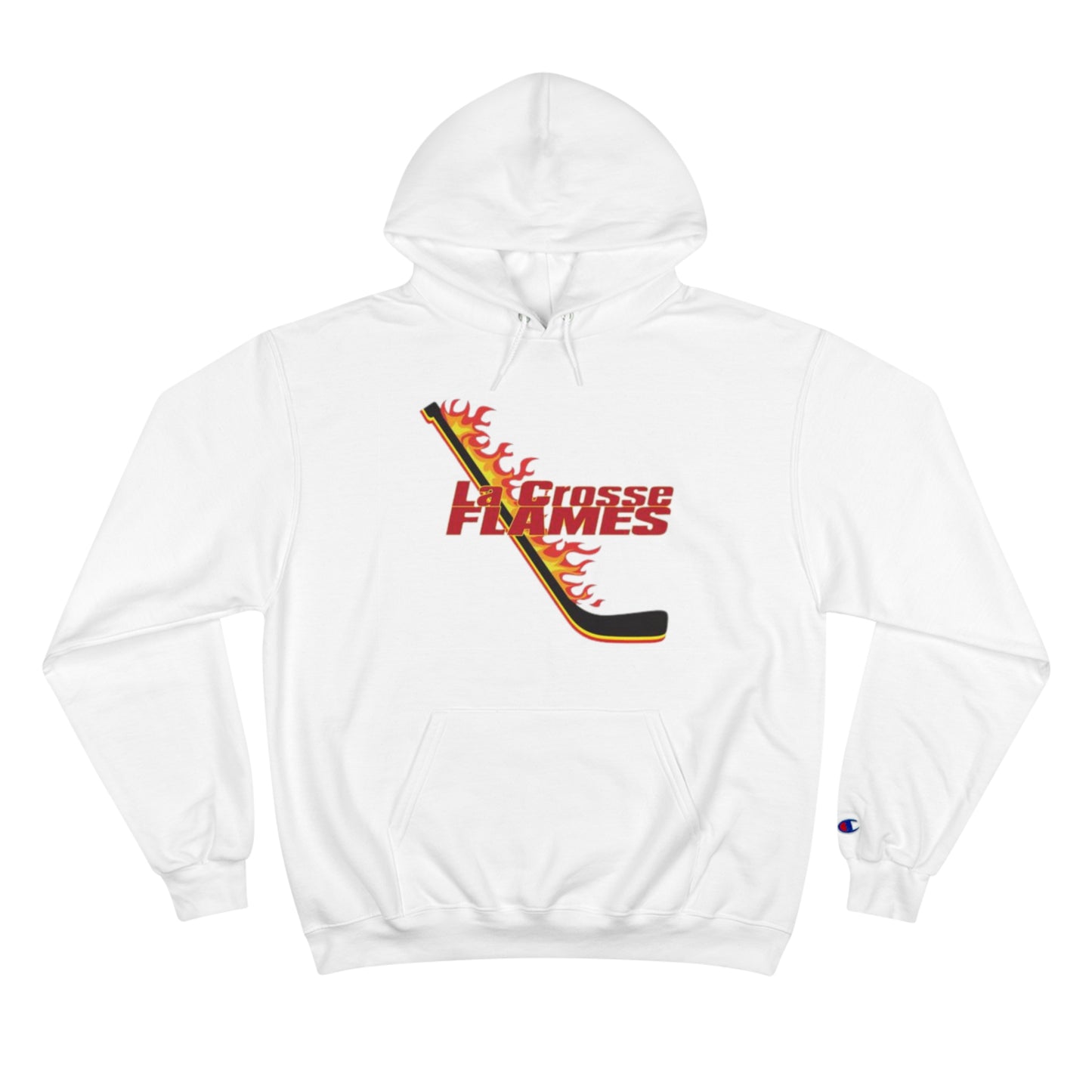 LA CROSSE FLAMES Champion Brand Hoodie