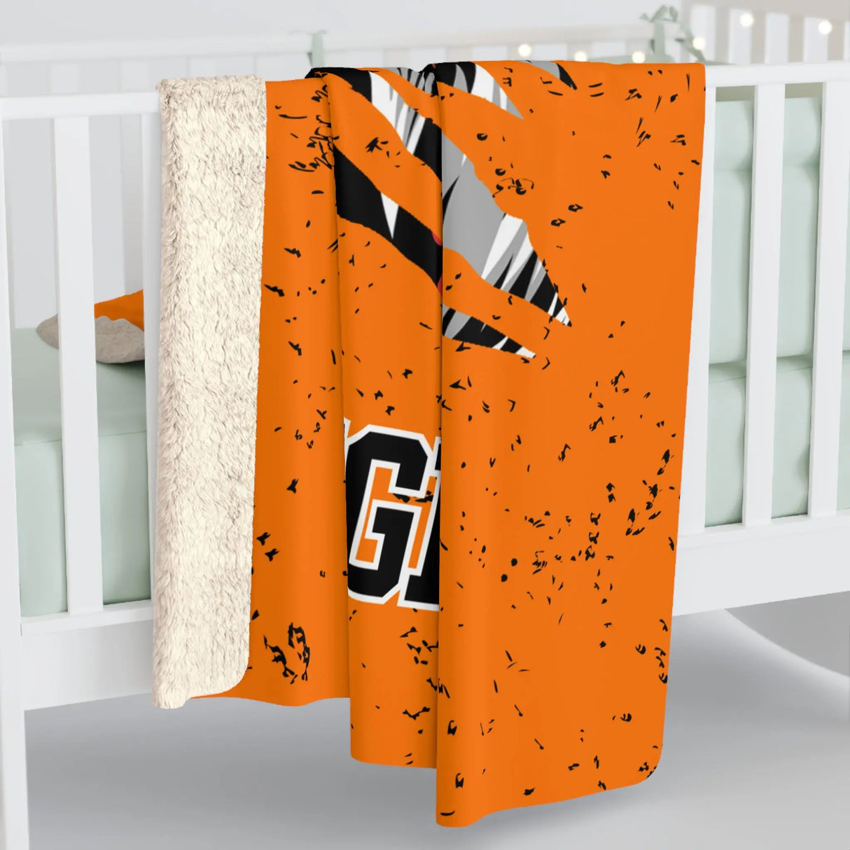 BLACK RIVER FALLS Sherpa Fleece Blanket Printify