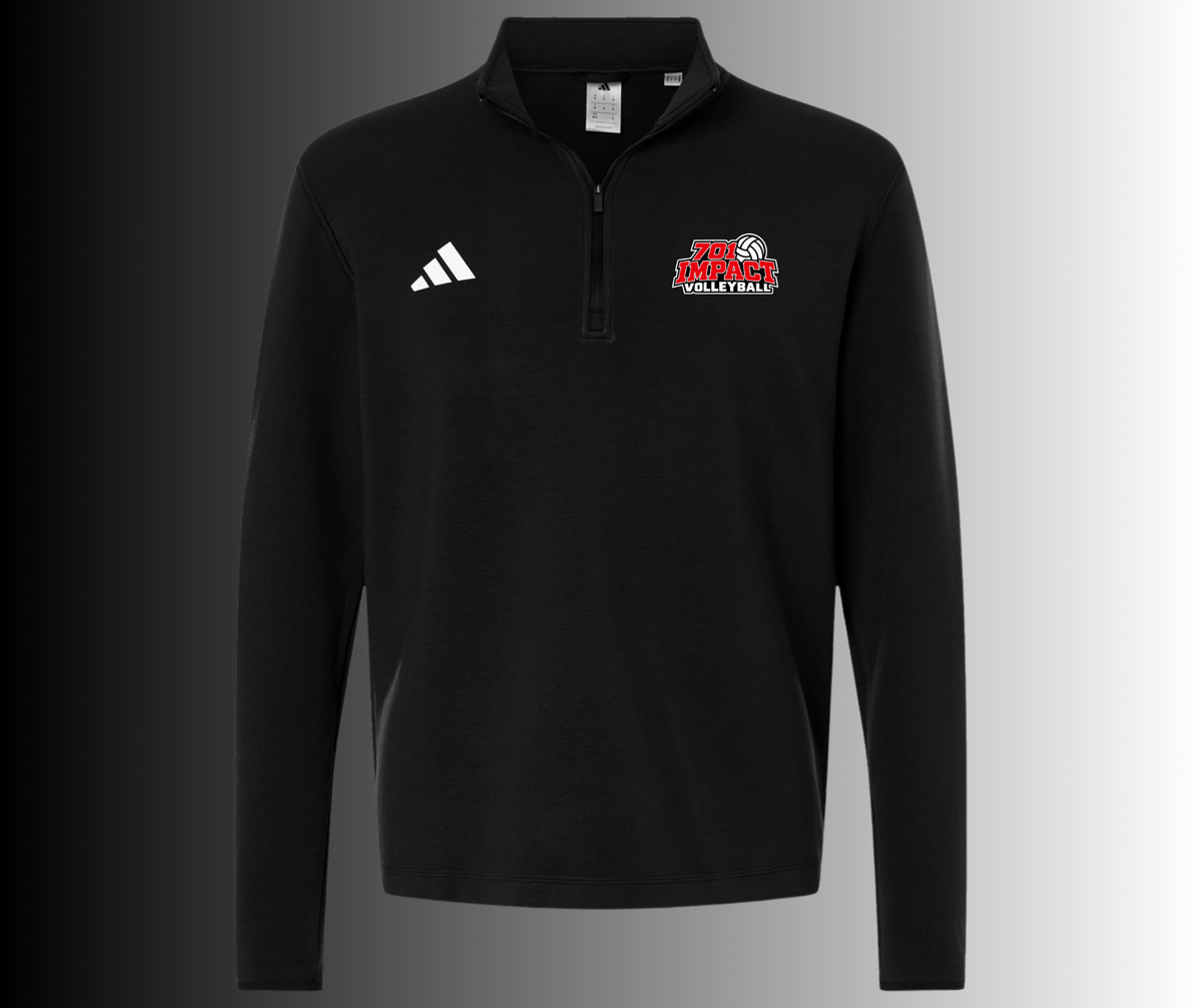 701 IMPACT Men's 3-Stripes Quarter-Zip Pullover W/ embroidery