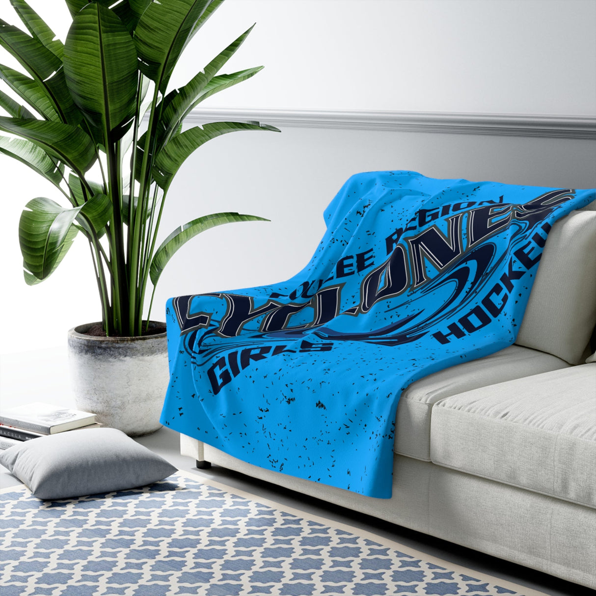 CR CYCLONES Sherpa Fleece Blanket Printify