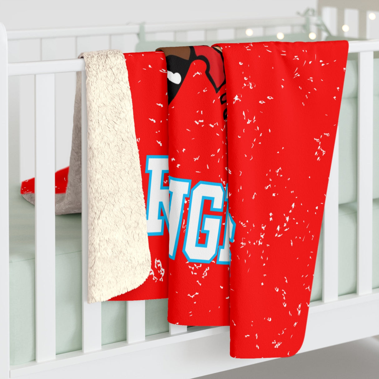 LA CROSSE LOGAN Sherpa Fleece Blanket Printify