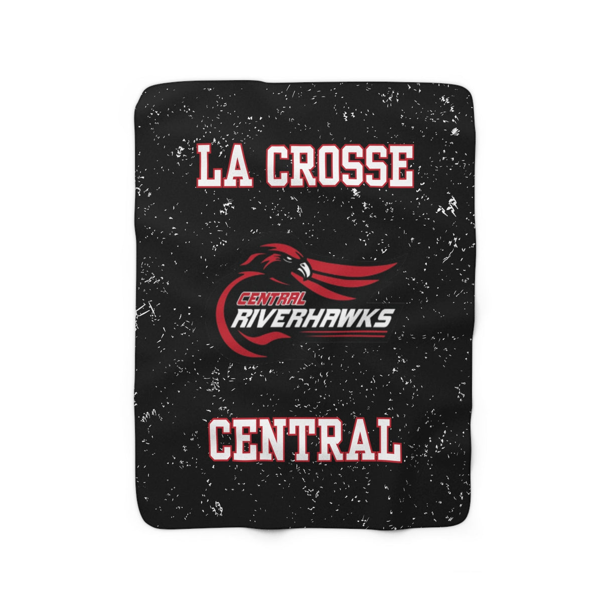 LA CROSSE CENTRAL Sherpa Fleece Blanket Printify