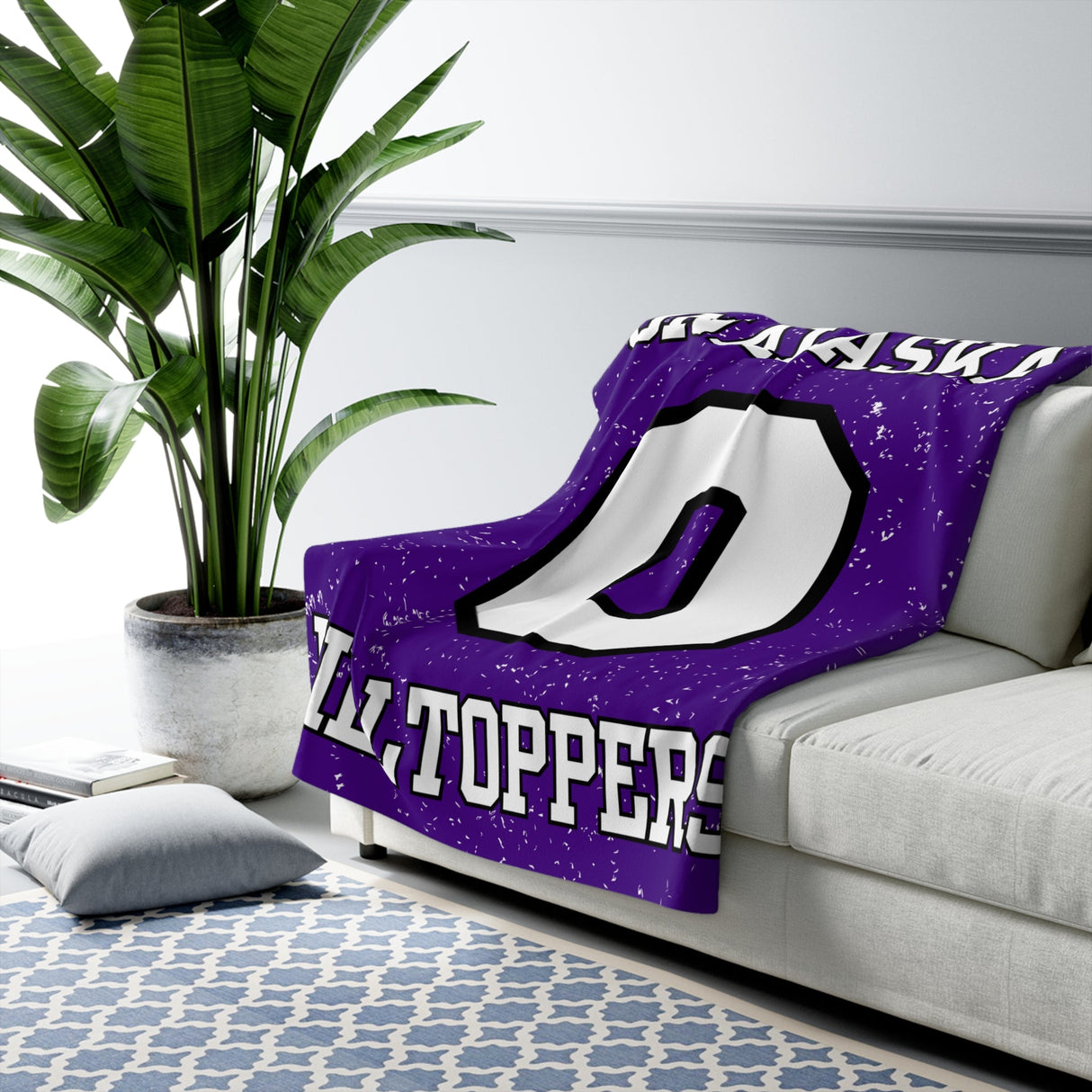 Onalaska Sherpa Fleece Blanket Printify