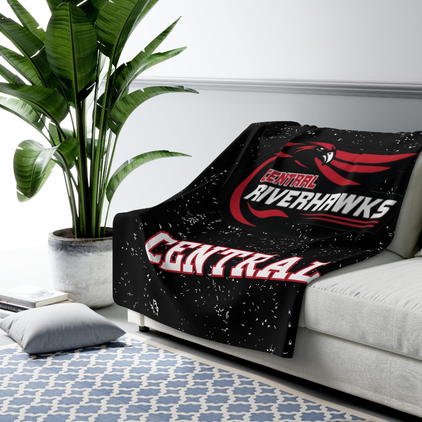 LA CROSSE CENTRAL Sherpa Fleece Blanket