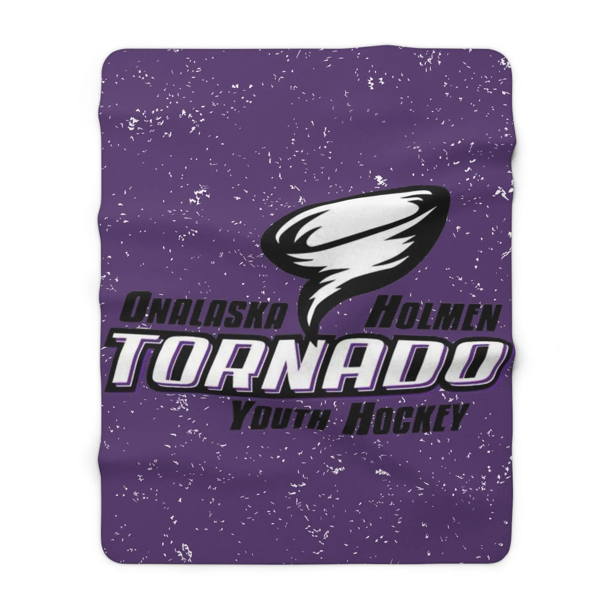 TORNADO YOUTH HOCKEY Sherpa Fleece Blanket Printify