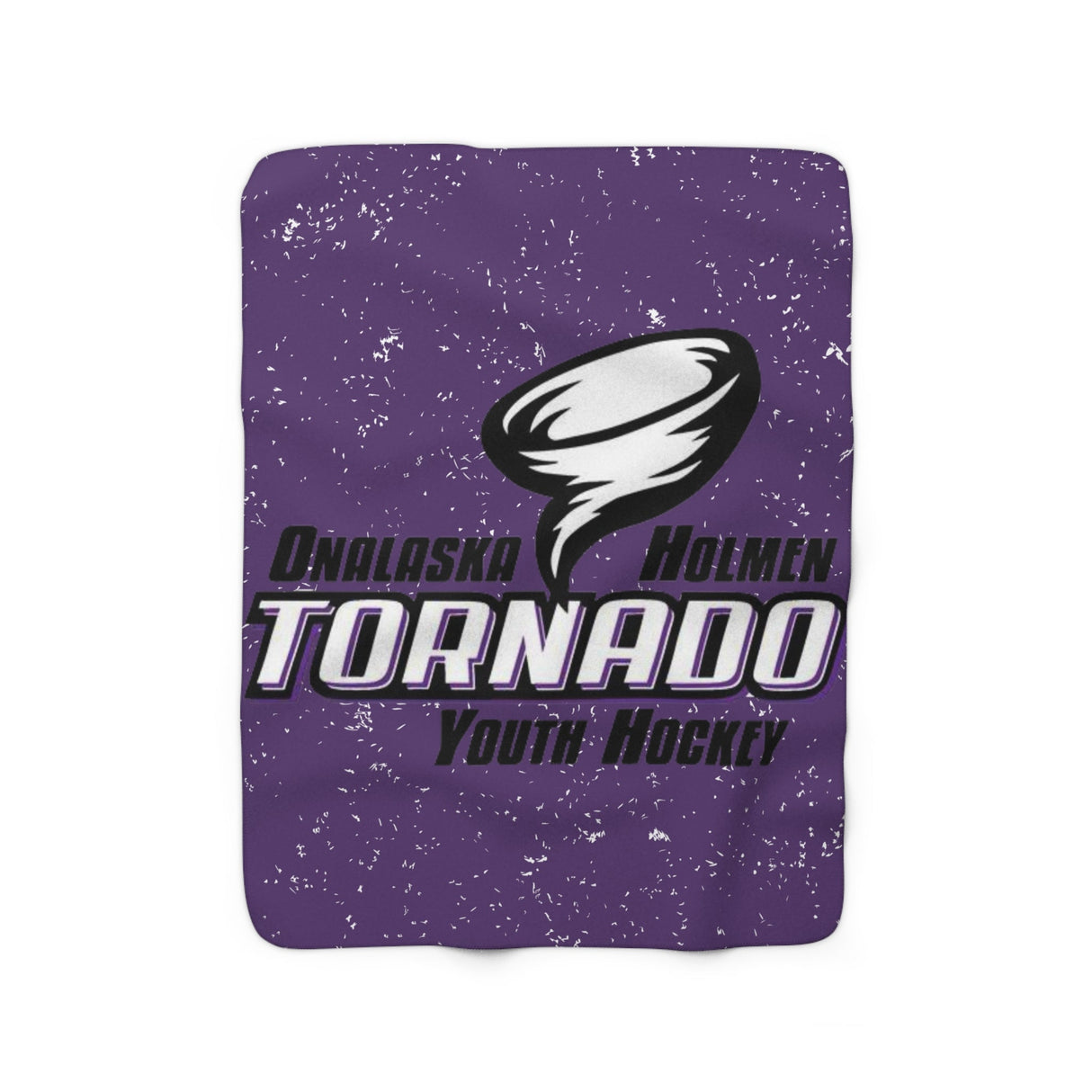 TORNADO YOUTH HOCKEY Sherpa Fleece Blanket Printify