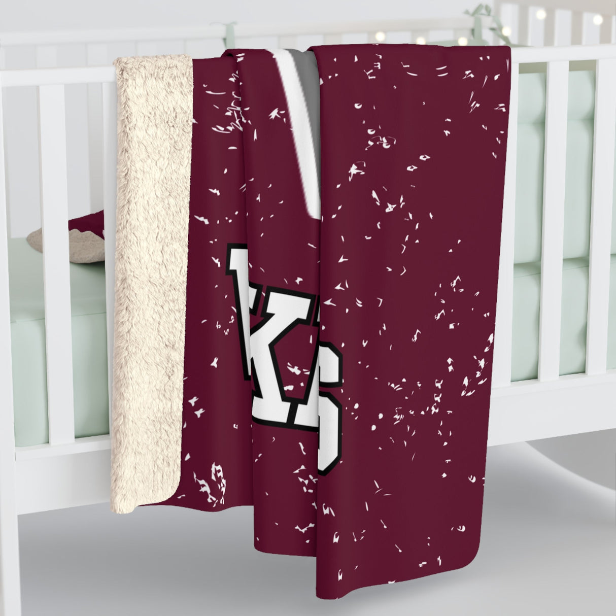 Holmen Sherpa Fleece Blanket Printify