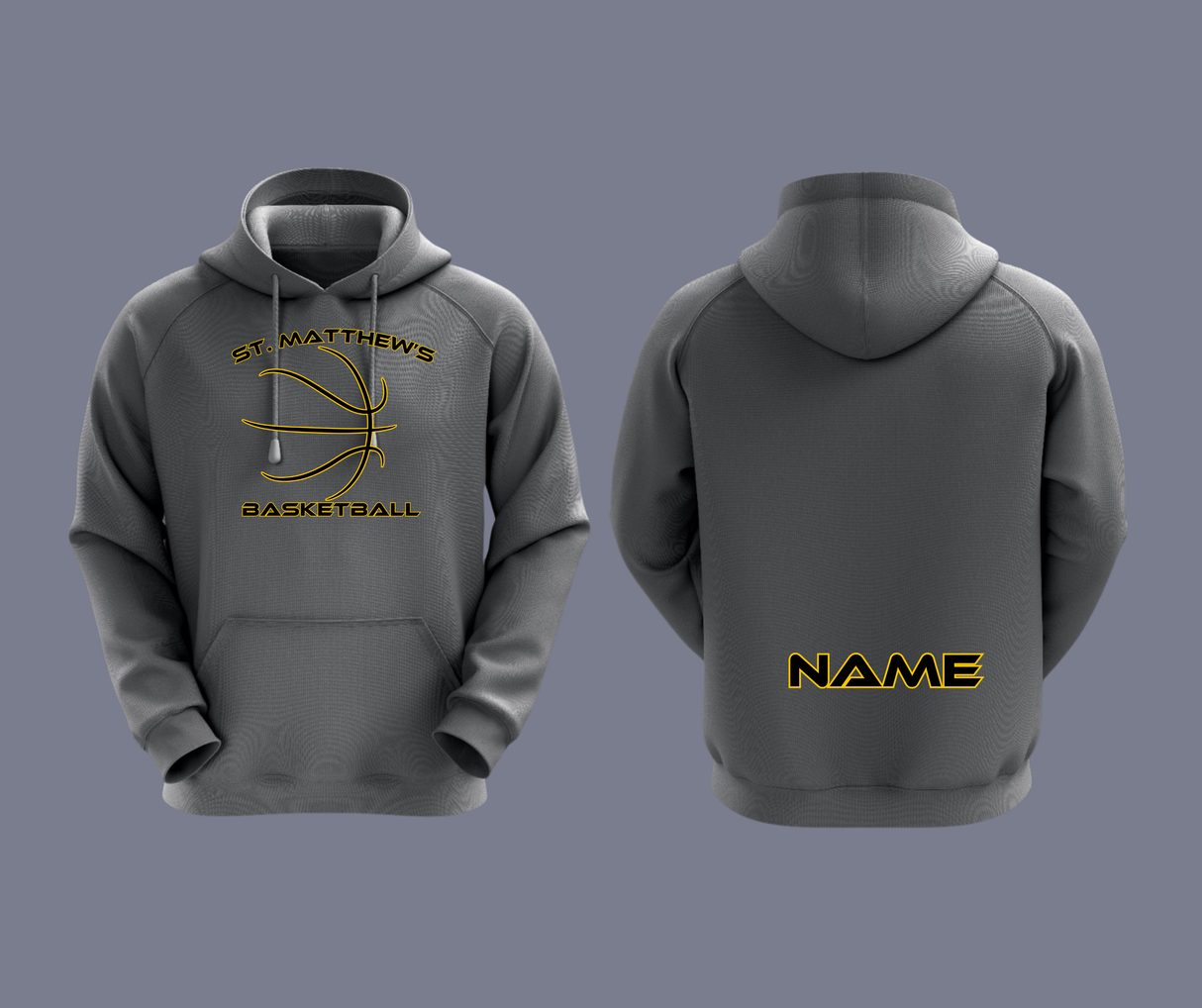 ST MATTHEWS BASKETBALL SUB DYE HOODIE Gameday Supply llc