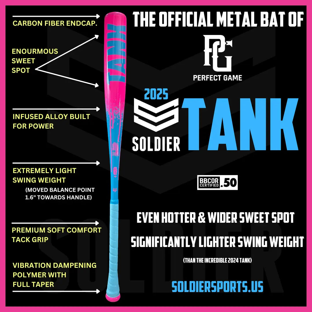 2025 SOLDIER TANK BBCOR BASEBALL BAT Soldier Sports