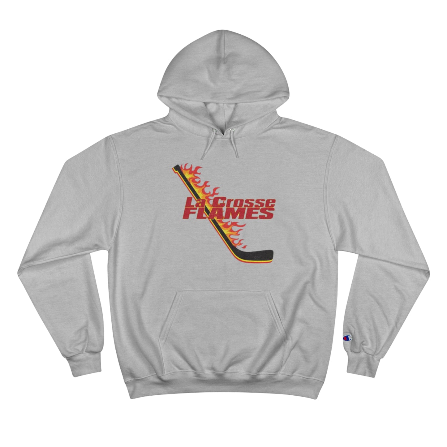 LA CROSSE FLAMES Champion Brand Hoodie