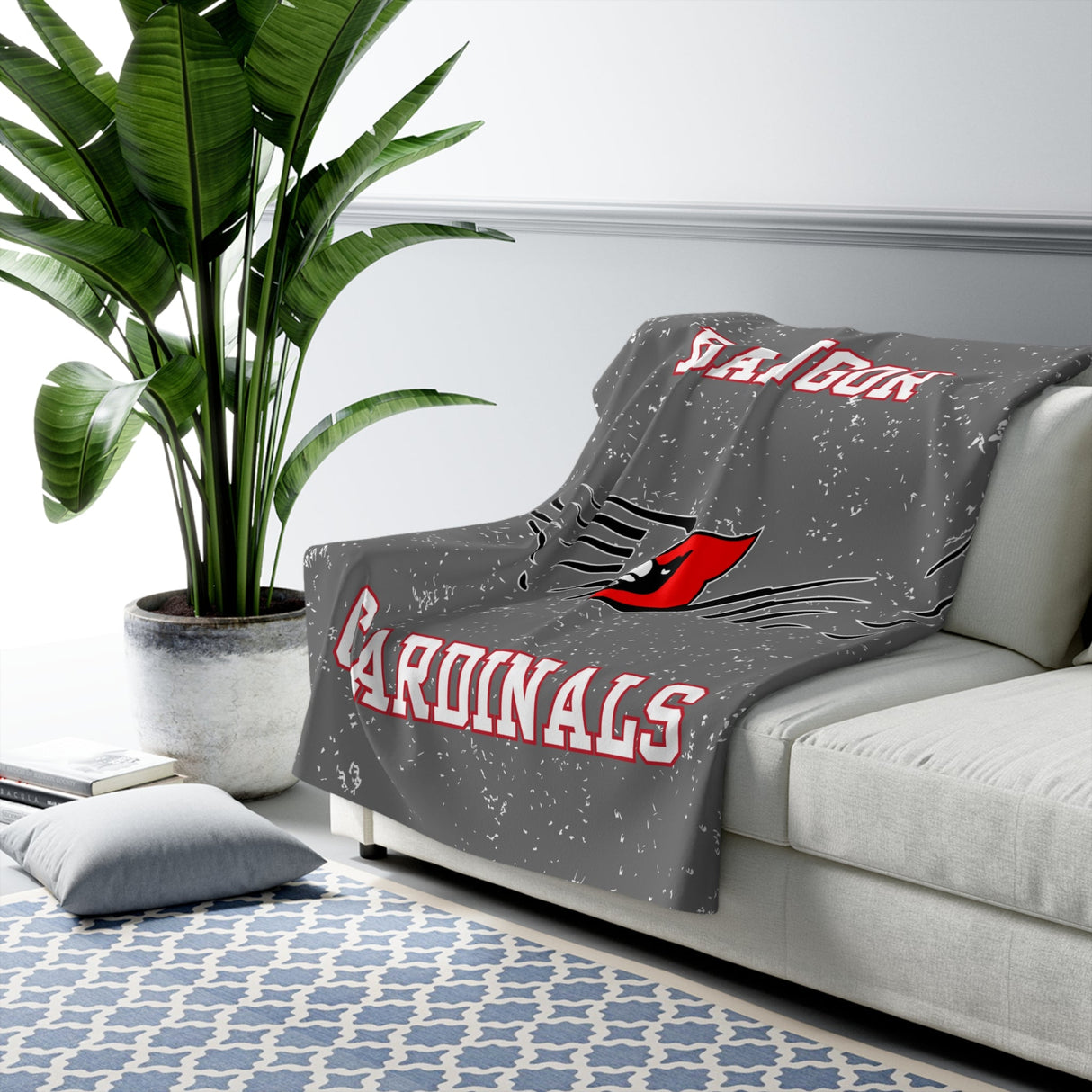 BANGOR Sherpa Fleece Blanket Printify