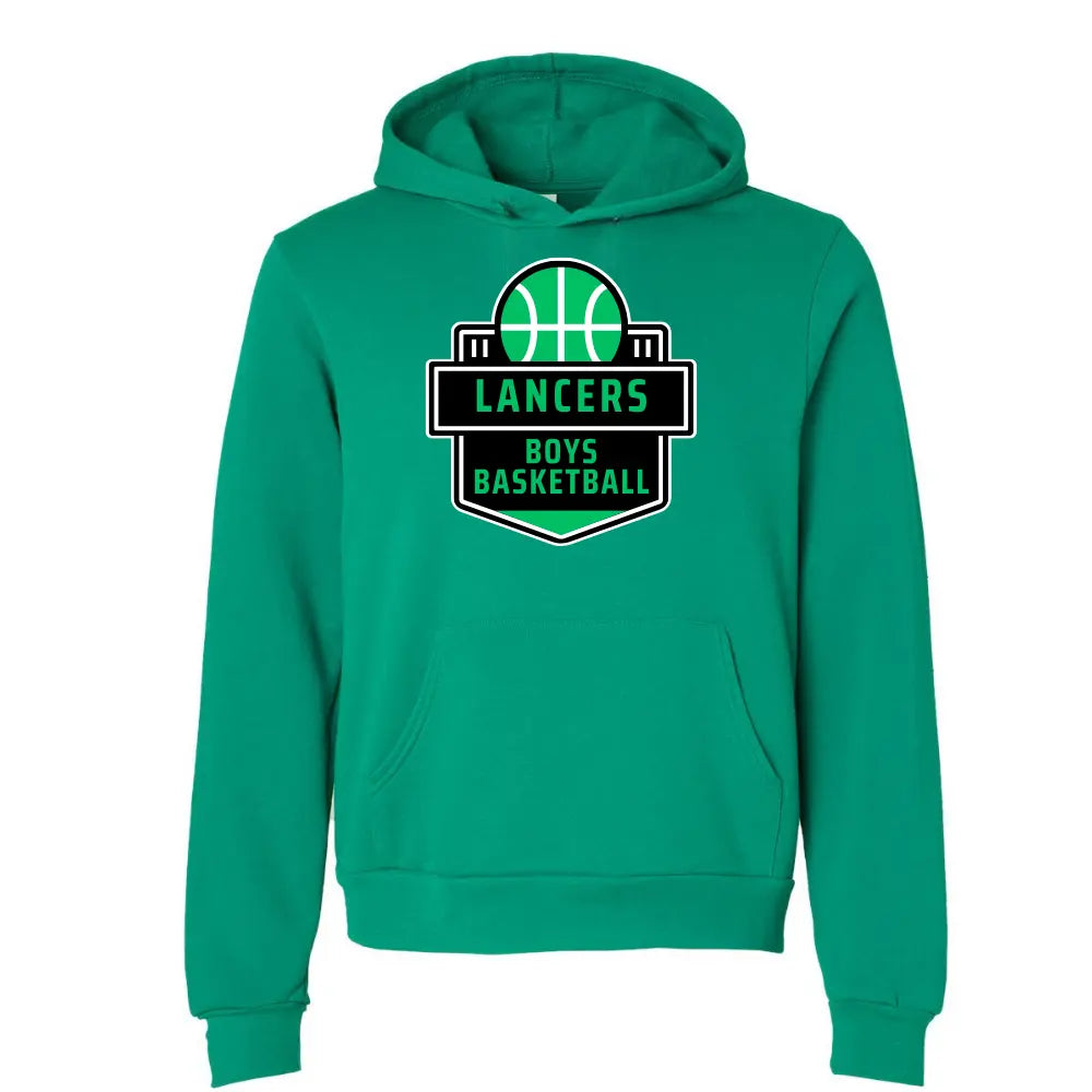 LA CRESCENT BASKETBALL SPONGE FLEECE HOODIE Bella+Canvas