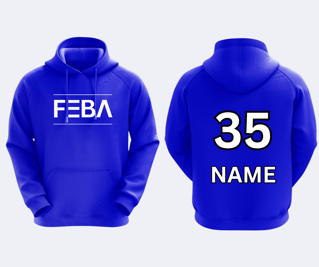 FEBA MODERN LOGO DYE SUBLIMATED HOODIE Gameday Supply llc