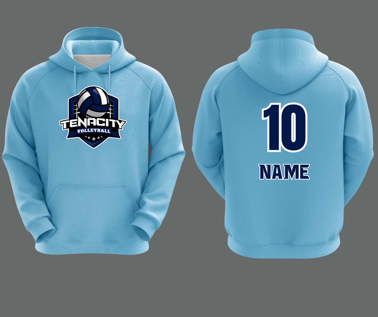 TENACITY Shield logo Dye Sublimated Hoodie Gameday Supply llc