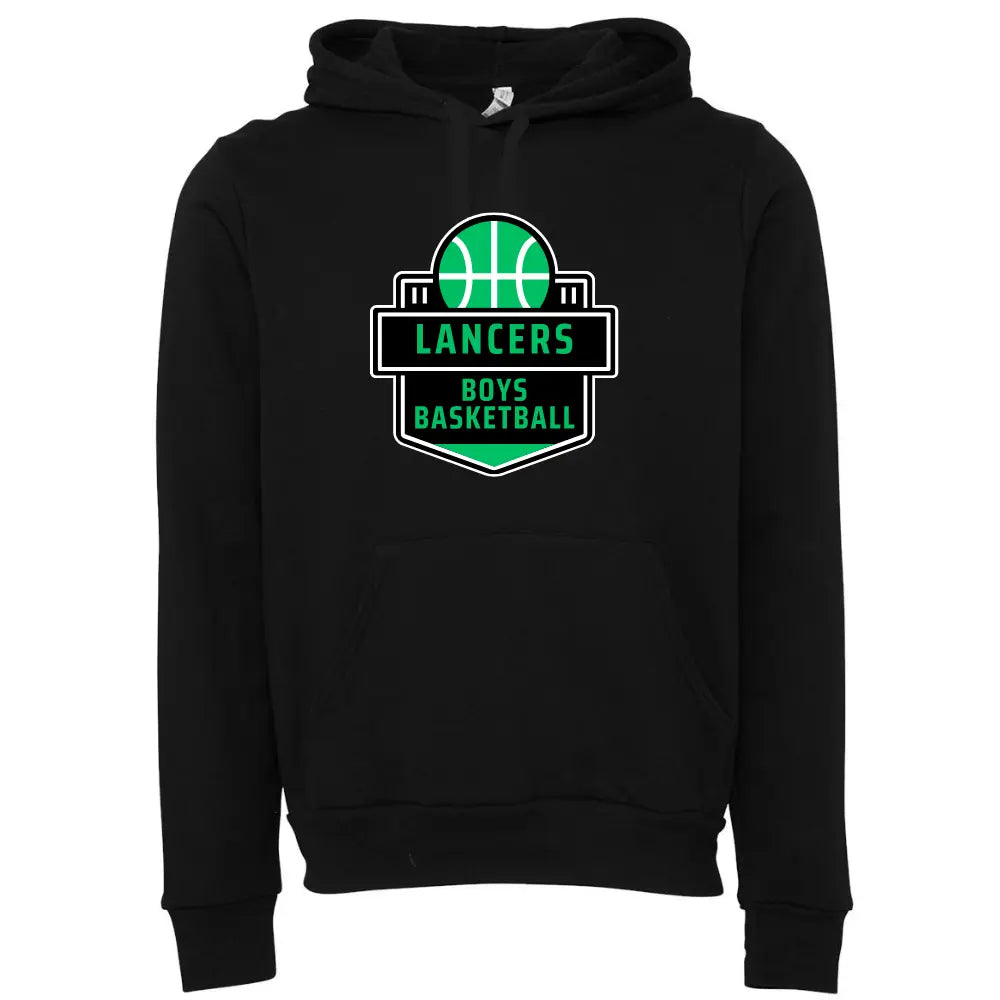 LA CRESCENT BASKETBALL SPONGE FLEECE HOODIE Bella+Canvas