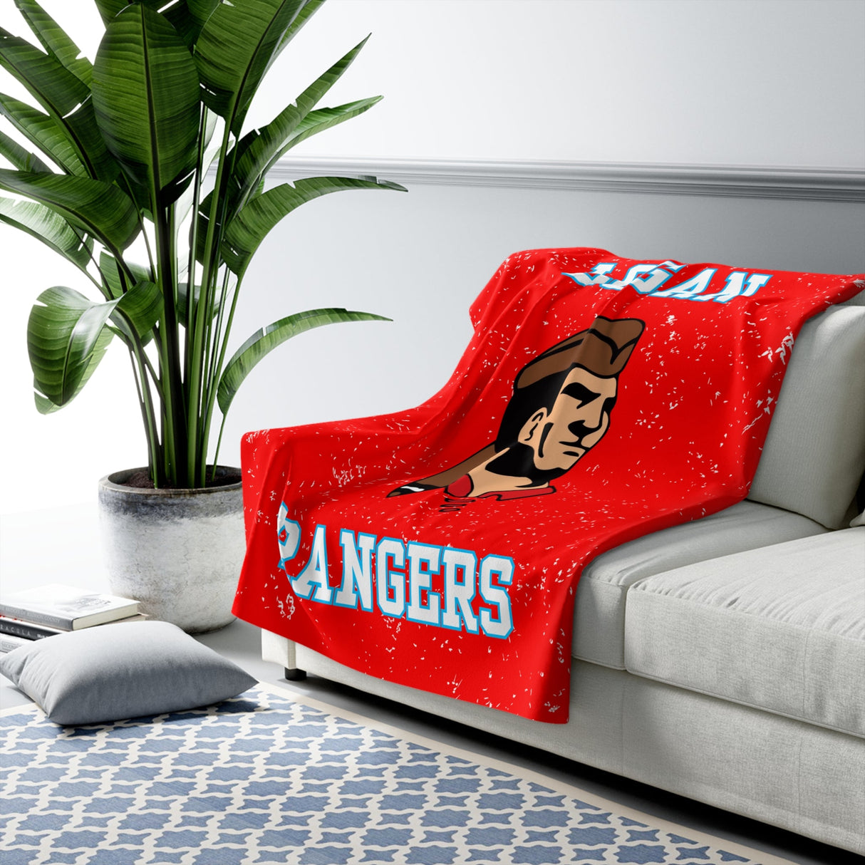 LA CROSSE LOGAN Sherpa Fleece Blanket Printify