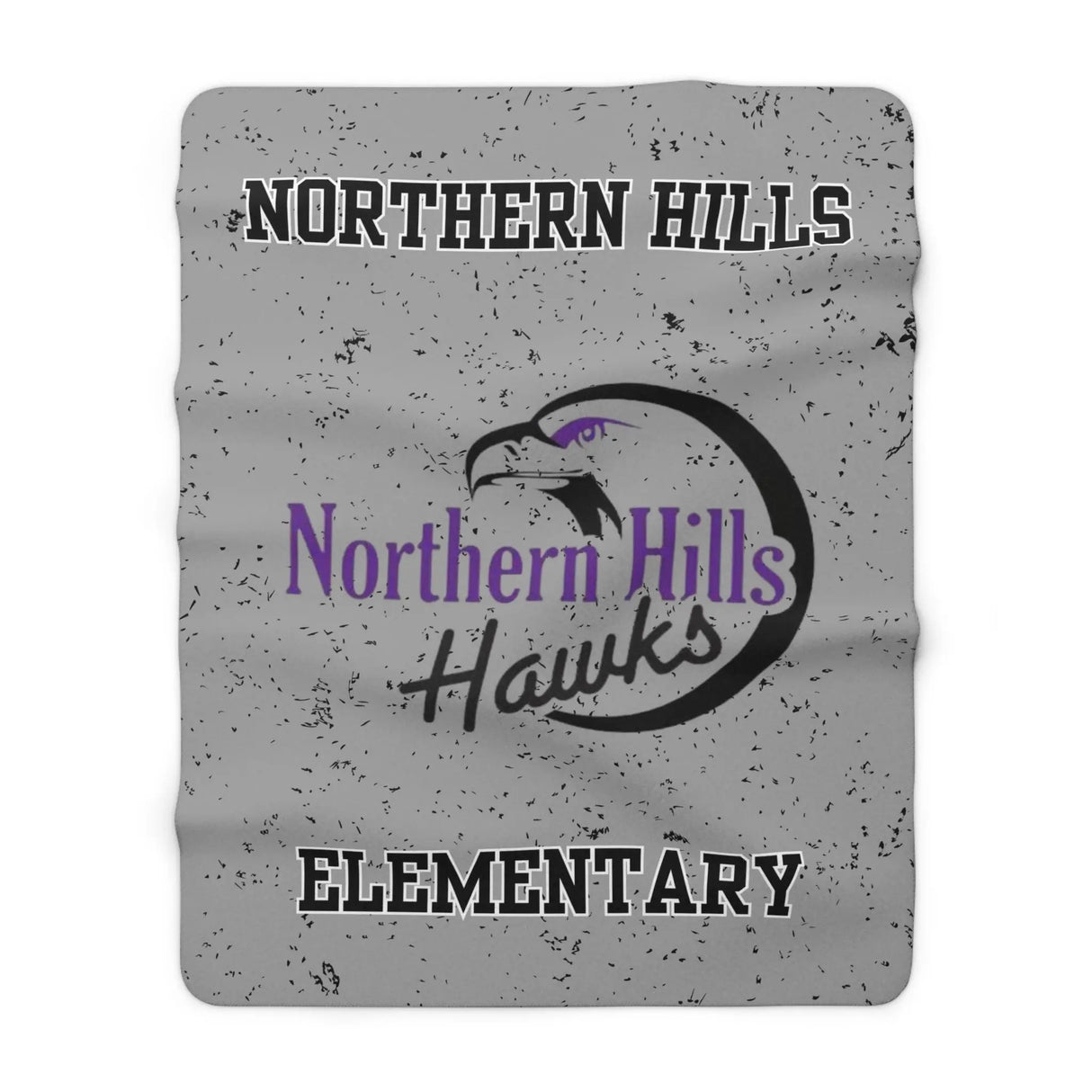 NORTHERN HILLS Sherpa Fleece Blanket Printify