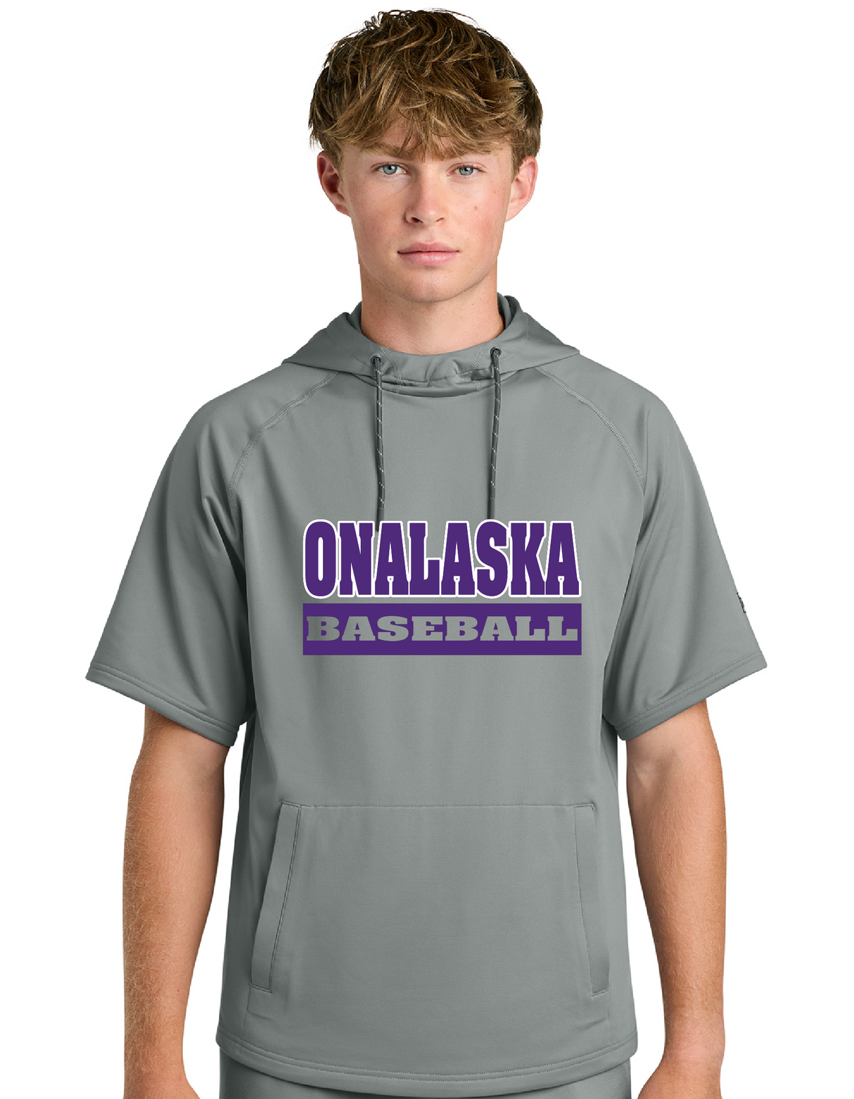 Onalaska Baseball Performance Fleece Short Sleeve Hoodie