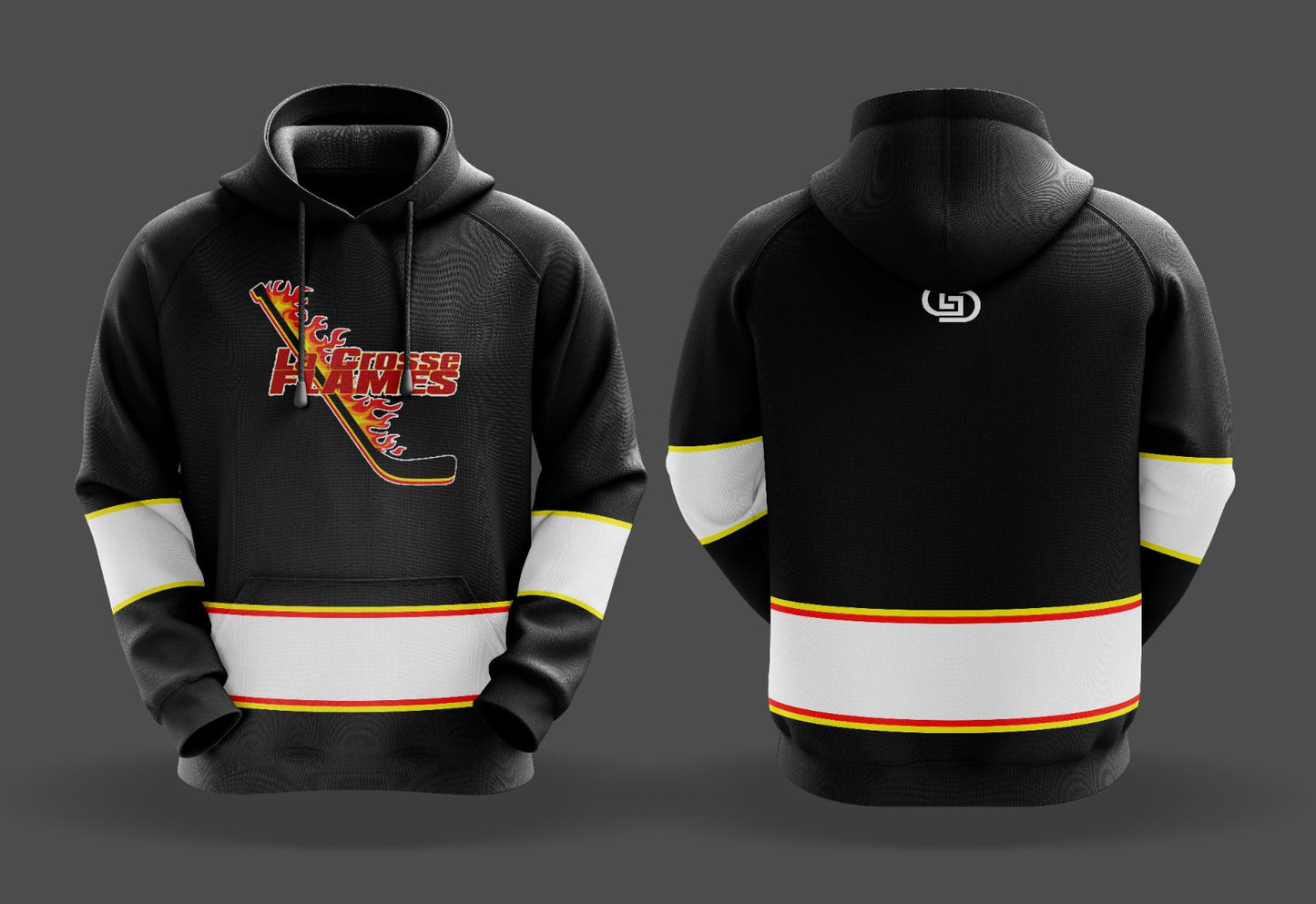 LA CROSSE FLAMES HOCKEY HOODIE