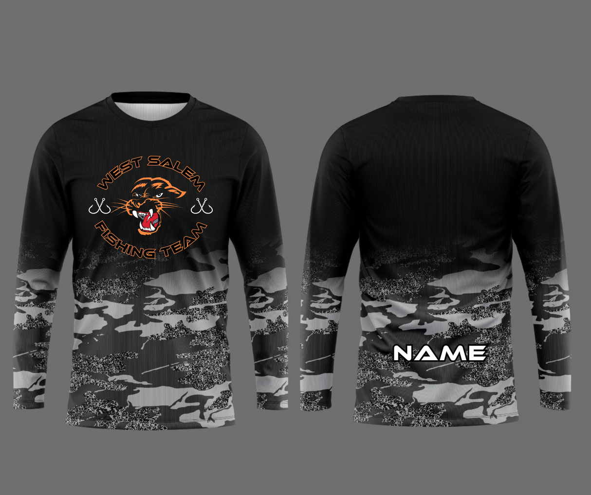 WEST SALEM FISHING TEAM CAMO LONGSLEEVE Gameday Supply llc