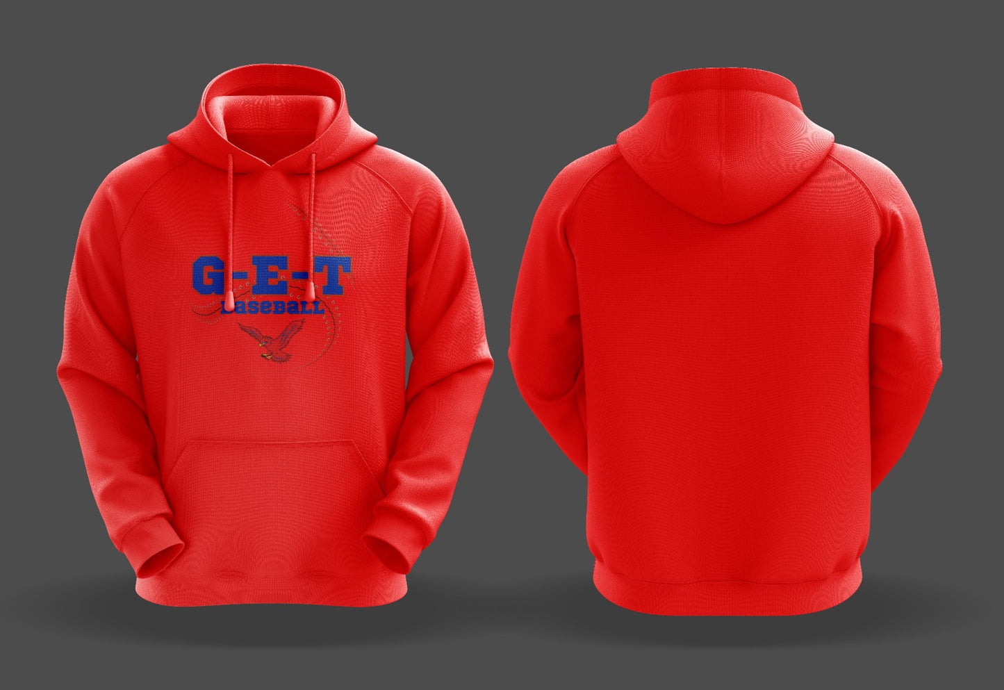 G-E-T RED HAWKS HOODIE