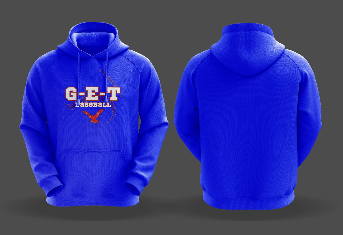 G-E-T RED HAWKS HOODIE