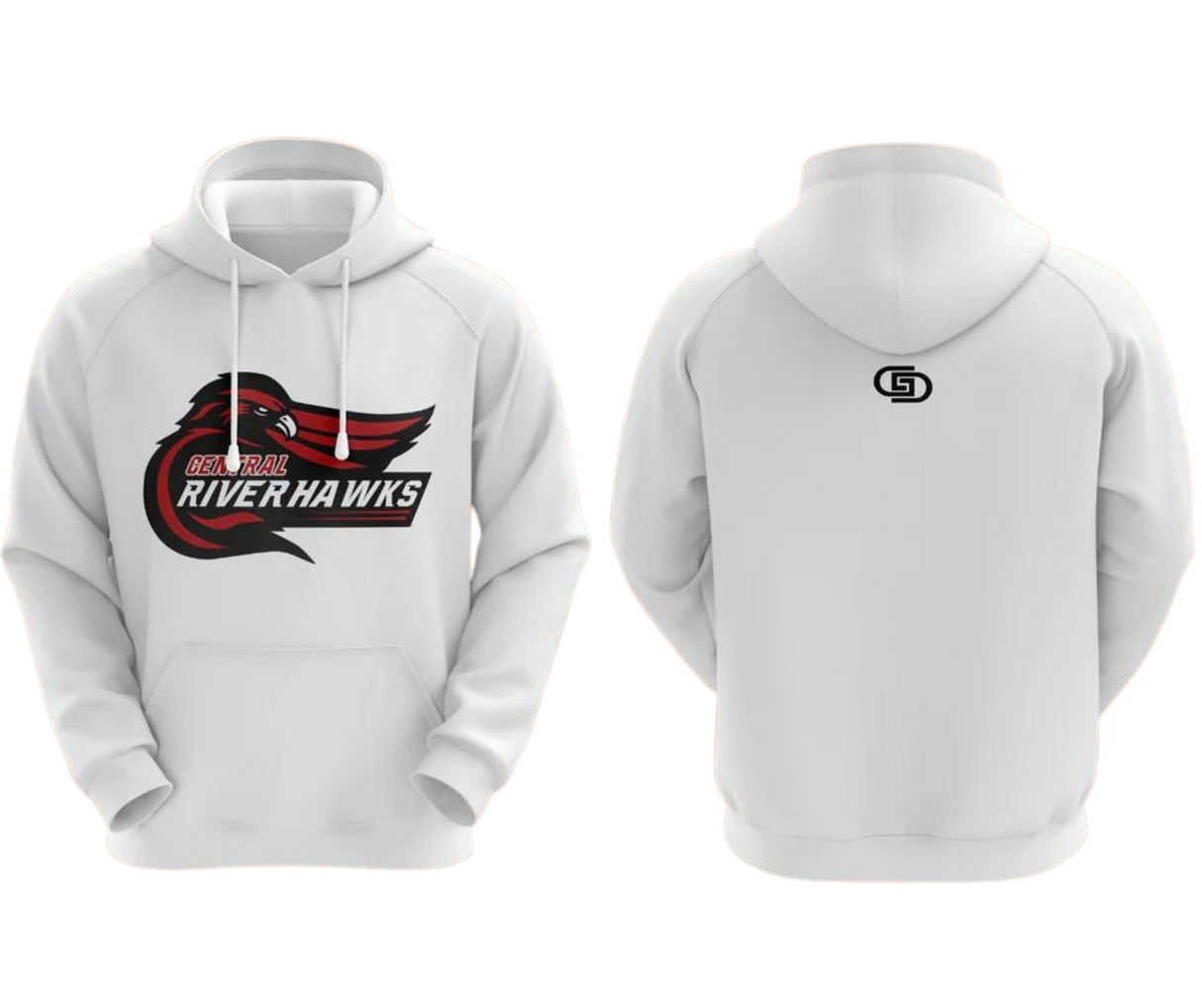 La Crosse Central Riverhawks sublimated Hoodie Gameday Supply llc