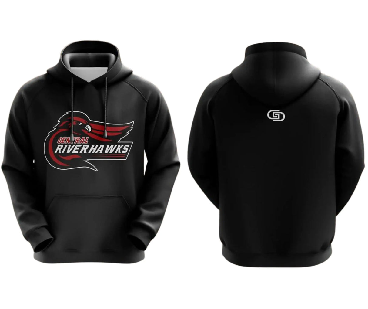 La Crosse Central Riverhawks sublimated Hoodie Gameday Supply llc