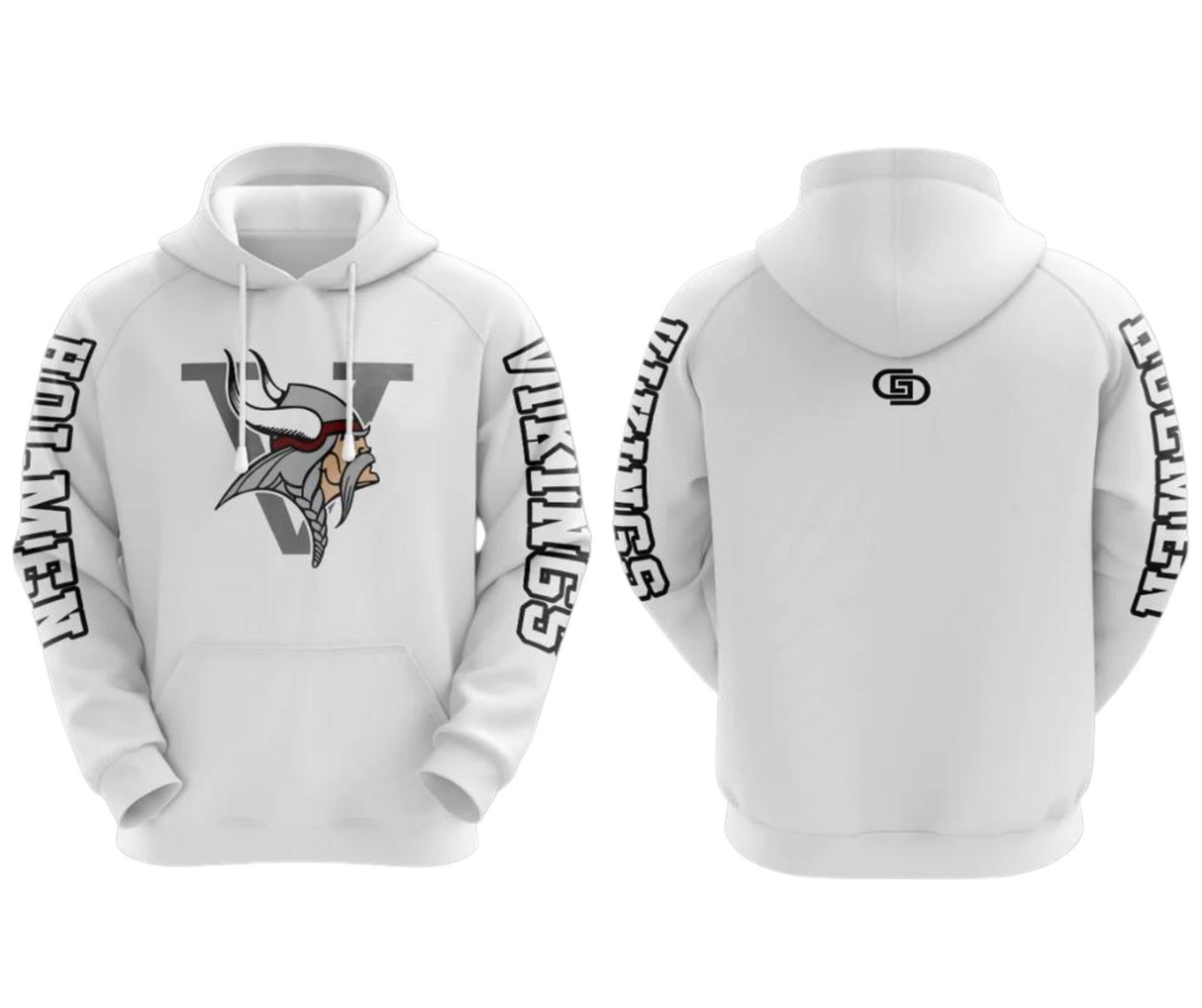 HOLMEN VIKINGS SUBLIMATED HOODIE Gameday Supply llc