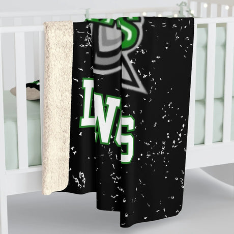 LA Crescent Lancers Sherpa Fleece Blanket Printify