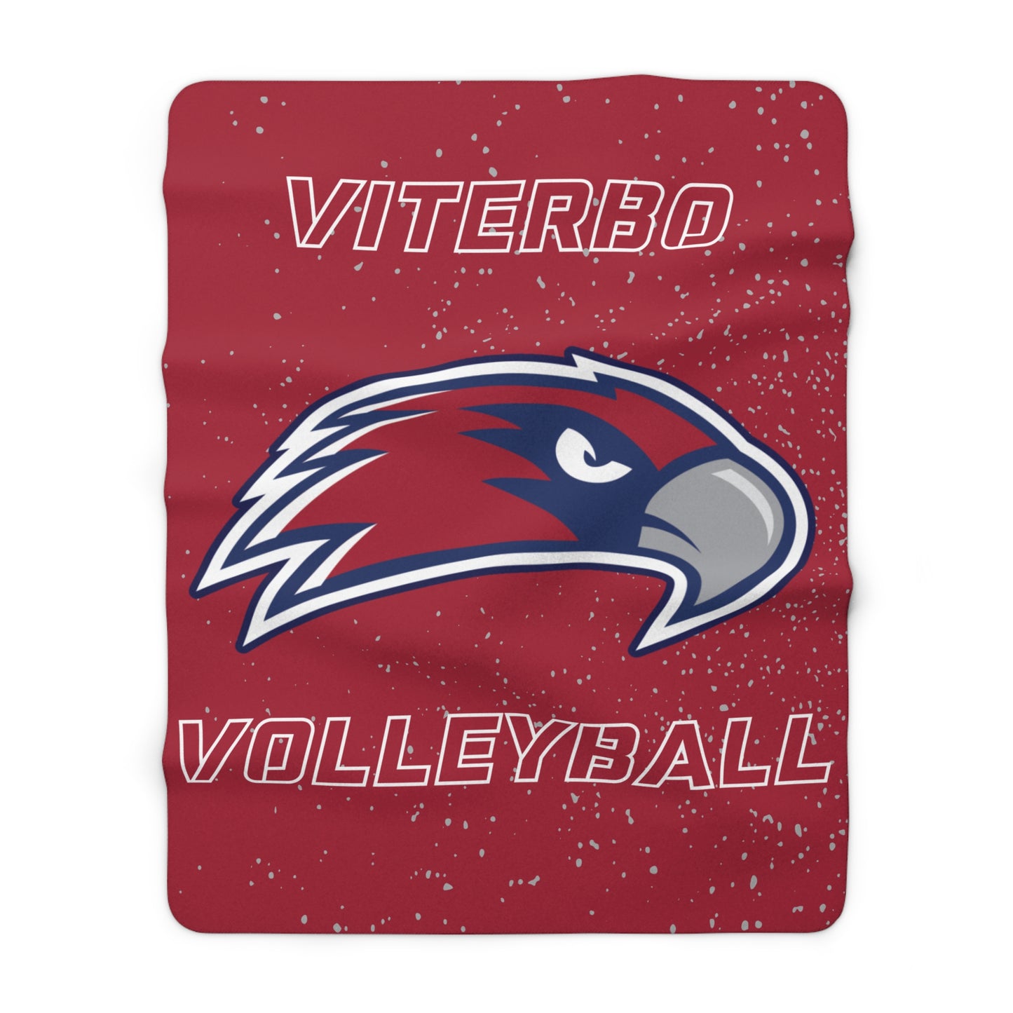 Viterbo Volleyball Red Sherpa Fleece Blanket