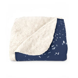 AQUINAS Sherpa Fleece Blanket Printify