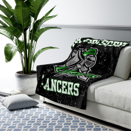 LA CRESCENT Sherpa Fleece Blanket Printify