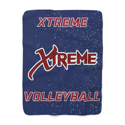 Xtreme VBC Navy Sherpa Fleece Blanket