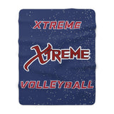 Xtreme VBC Navy Sherpa Fleece Blanket Printify