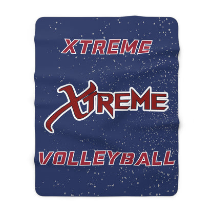 Xtreme VBC Navy Sherpa Fleece Blanket