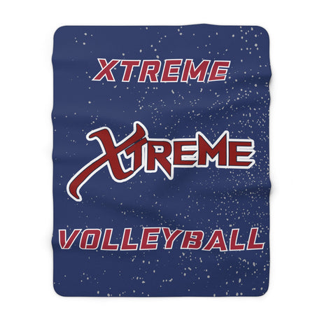 Xtreme VBC Navy Sherpa Fleece Blanket Printify