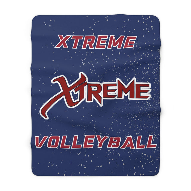 Xtreme VBC Navy Sherpa Fleece Blanket Printify