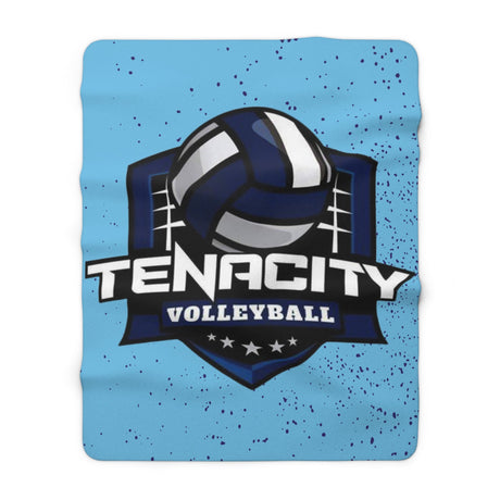TENACITY Shield Sherpa Fleece Blanket Printify