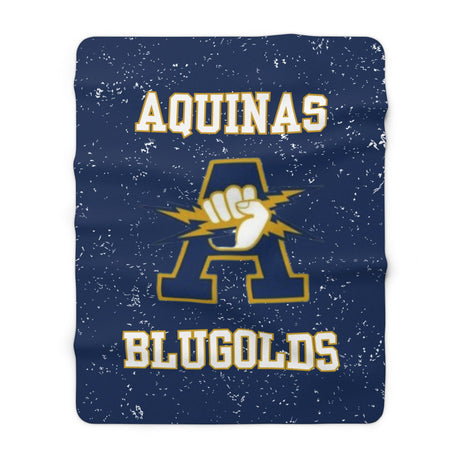 AQUINAS Sherpa Fleece Blanket Printify