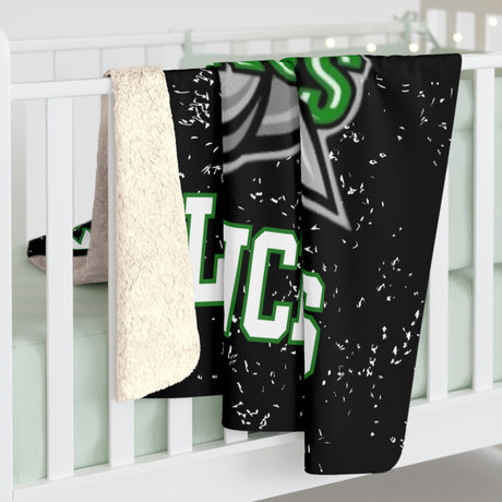 LA CRESCENT Sherpa Fleece Blanket Printify