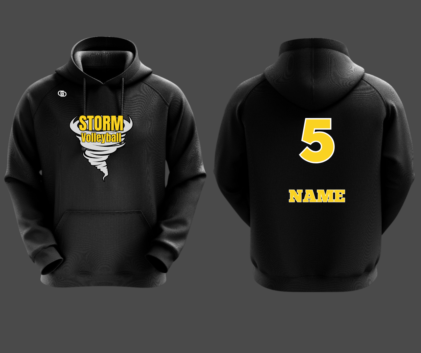 STORM Volleyball Dye Sublimated Hoodie