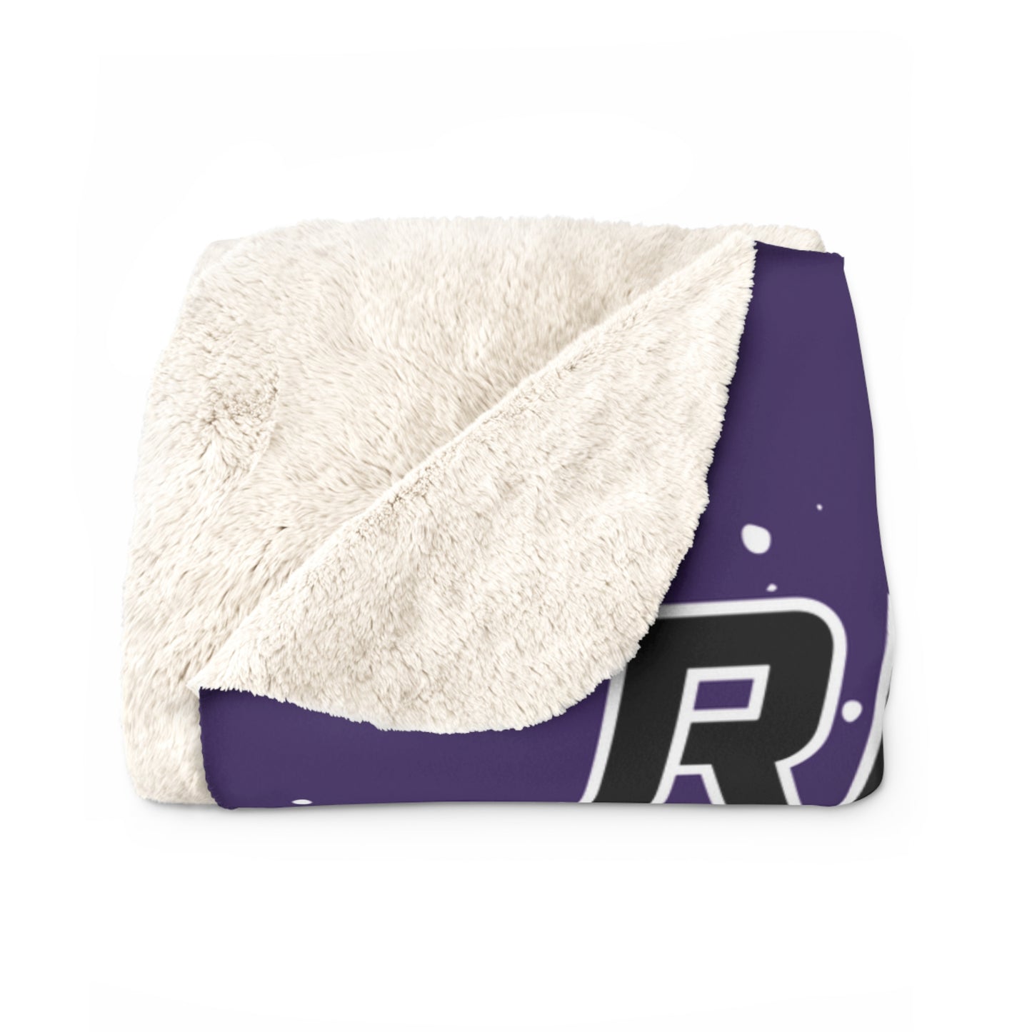 RIVER CITY ROUGH RIDERS PURPLE Sherpa Fleece Blanket