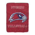Viterbo Volleyball Red Sherpa Fleece Blanket Printify