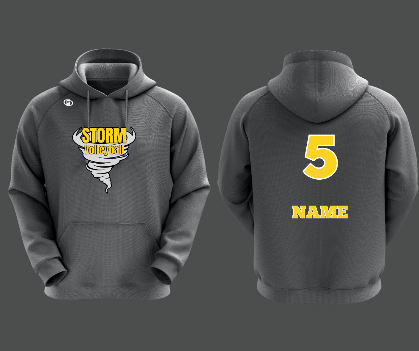 STORM Volleyball Dye Sublimated Hoodie