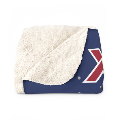 Xtreme VBC Navy Sherpa Fleece Blanket